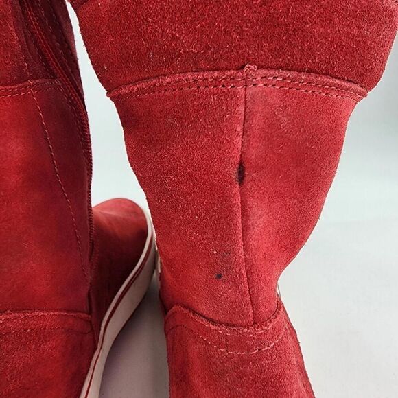 Santana Canada Maximo Snow Boot US 8 M Women's Red Platform Snow Pull-On Booys - Picture 13 of 15